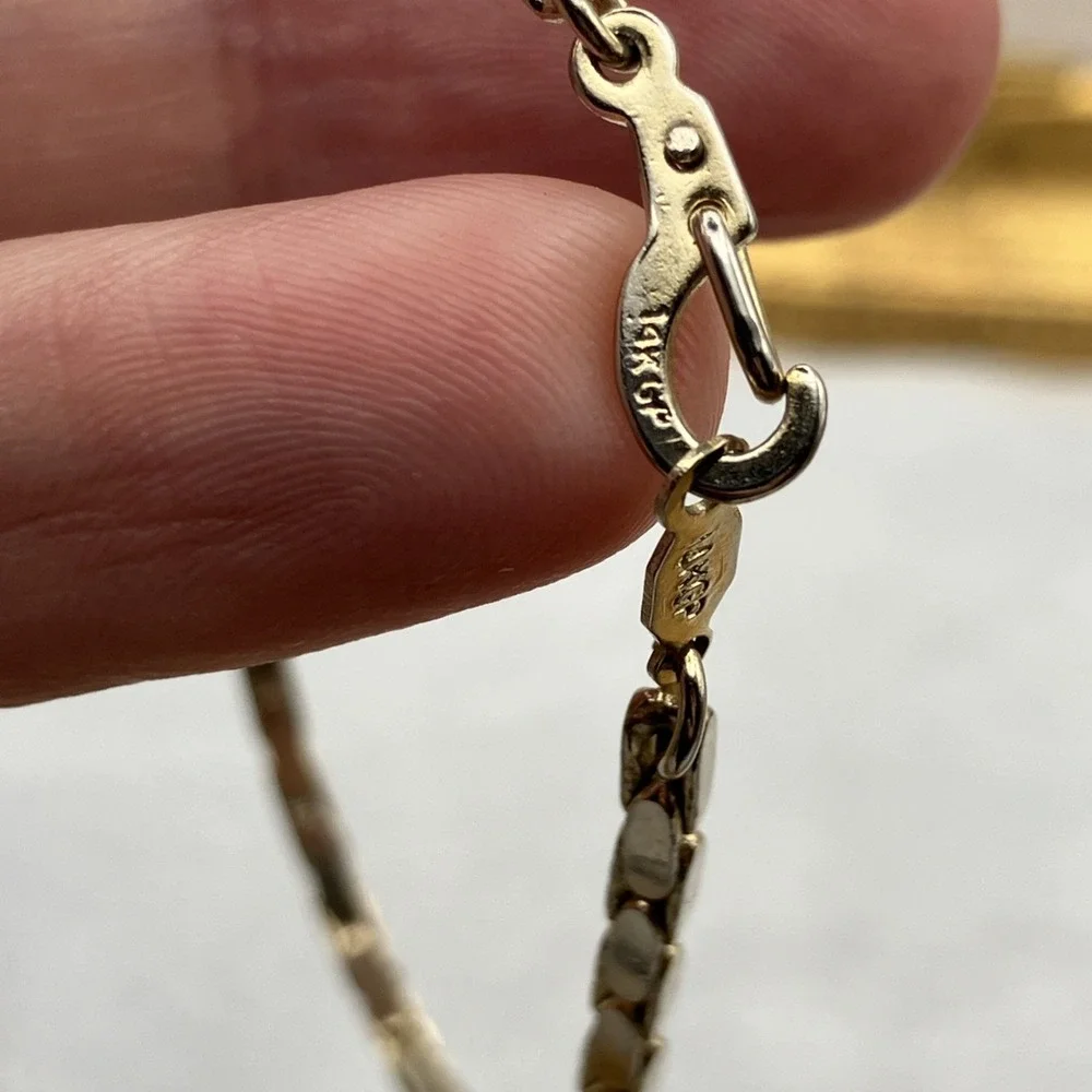 Vintage 14 Karat Gold Plated Bracelet 7